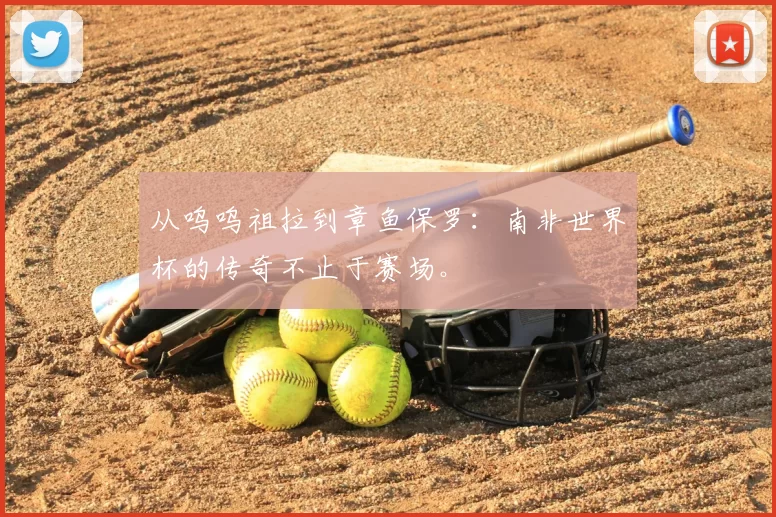 从呜呜祖拉到章鱼保罗:南非世界杯的传奇不止于赛场。